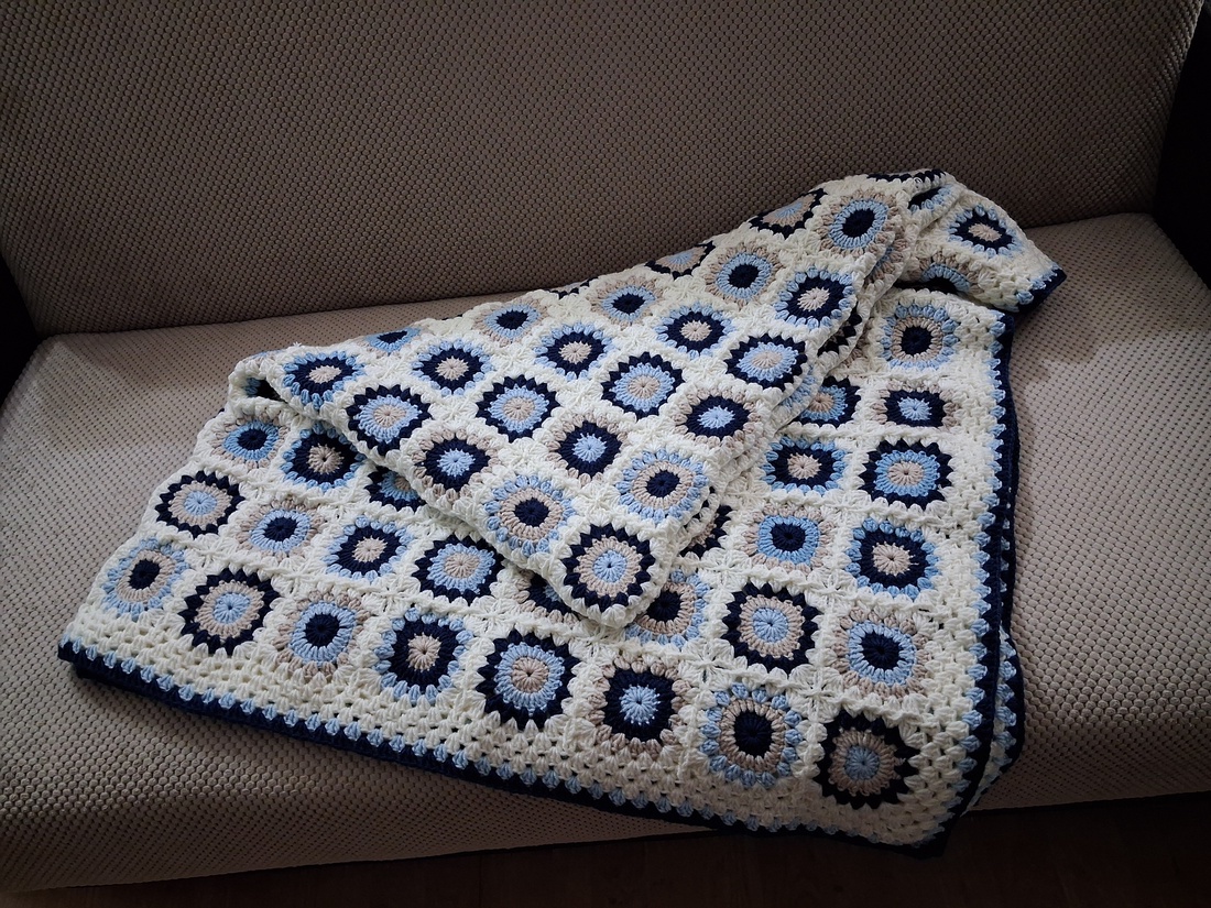 Pătură crosetata manual  - casă & stil de viață - textile de casă - pături - Artynos.ro