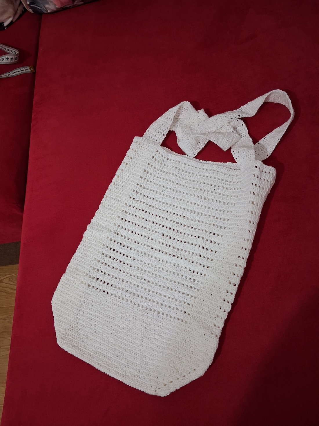 Sacoșă crosetata manual  - genți și portofele - geantă pentru cumpărături - plasă de fructe și legume - Artynos.ro