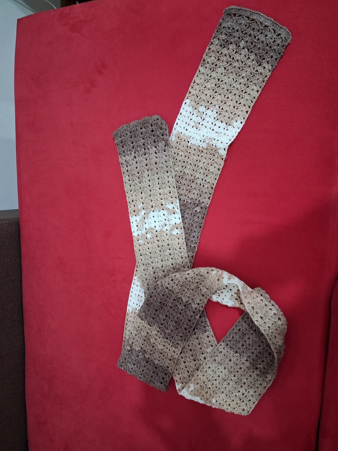 Esarfa/fular crosetat  - îmbrăcăminte și modă - eșarfe, pălării, fularuri - șal, eșarfă de cap - Artynos.ro