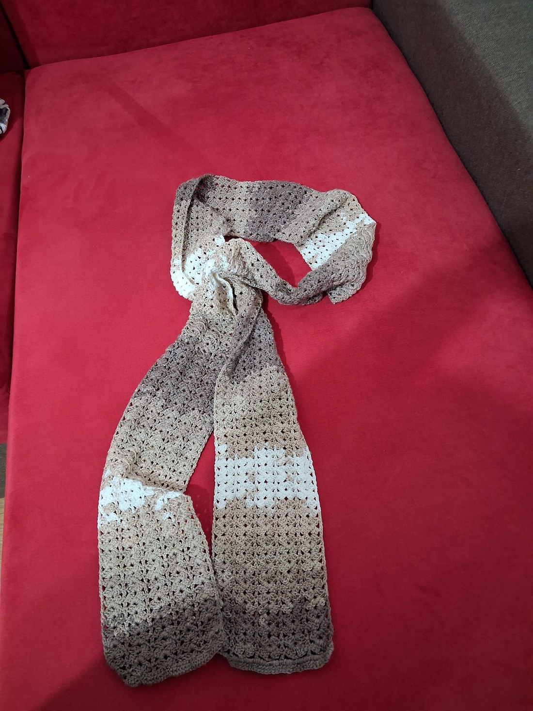 Esarfa/fular crosetat  - îmbrăcăminte și modă - eșarfe, pălării, fularuri - șal, eșarfă de cap - Artynos.ro