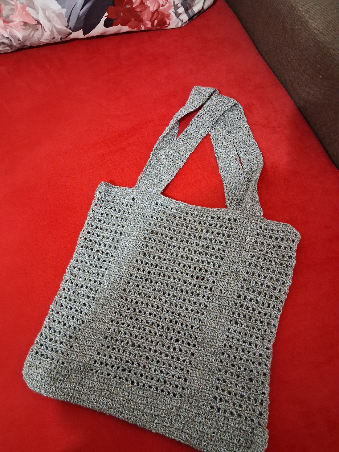 Sacoșă crosetata manual - genți și portofele - geantă pentru cumpărături - plasă de fructe și legume - Artynos.ro