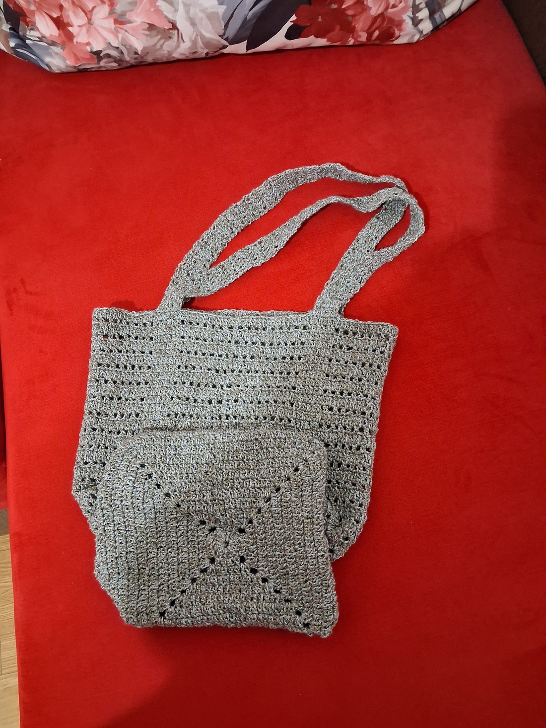 Sacoșă crosetata manual  - genți și portofele - geantă pentru cumpărături - plasă de fructe și legume - Artynos.ro