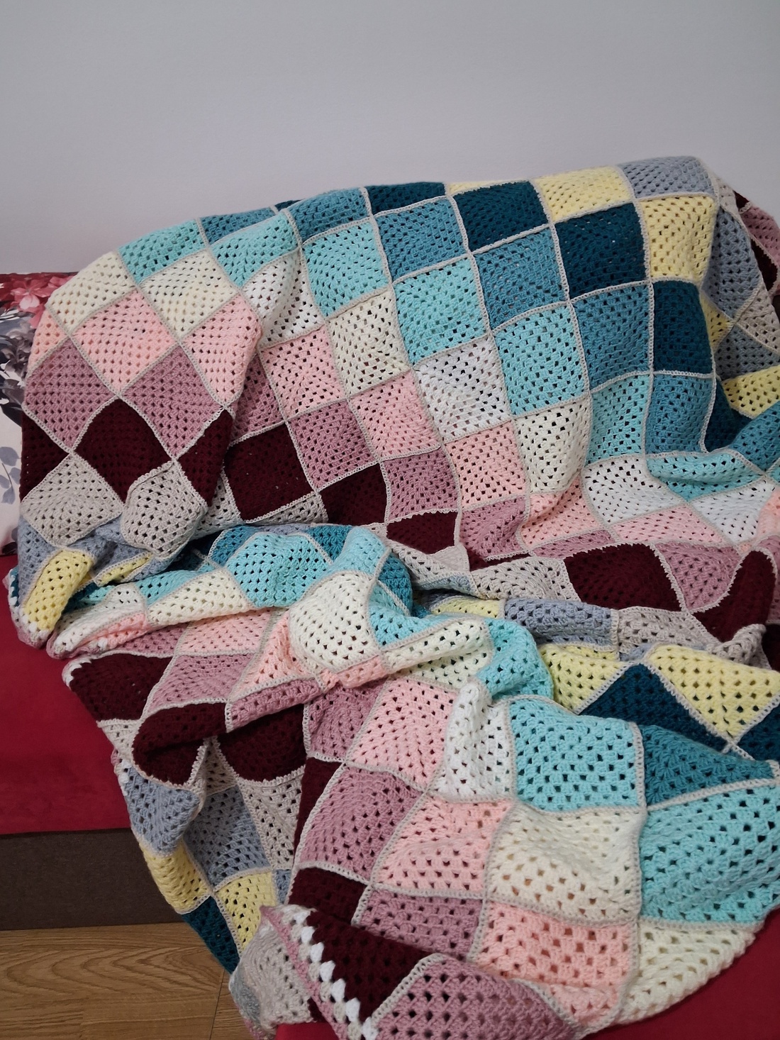 Pătură crosetata manual  - casă & stil de viață - textile de casă - cuvertură de pat - Artynos.ro