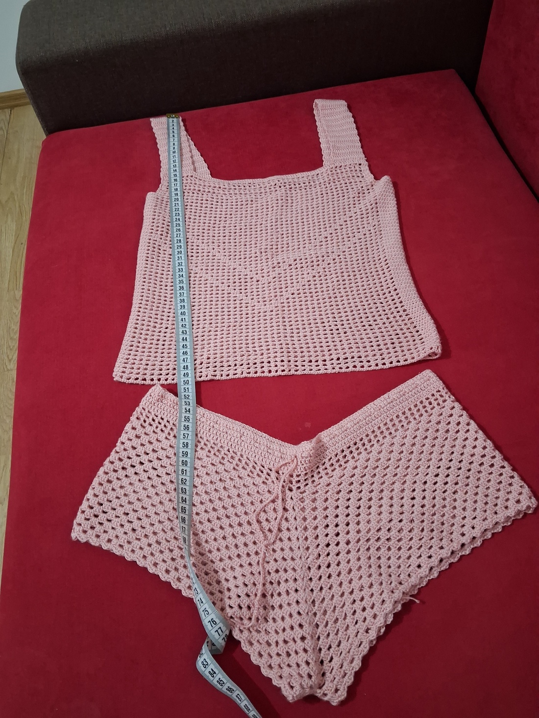 Costum crosetat de vară  - îmbrăcăminte și modă - haine damă - blazer și costum - Artynos.ro