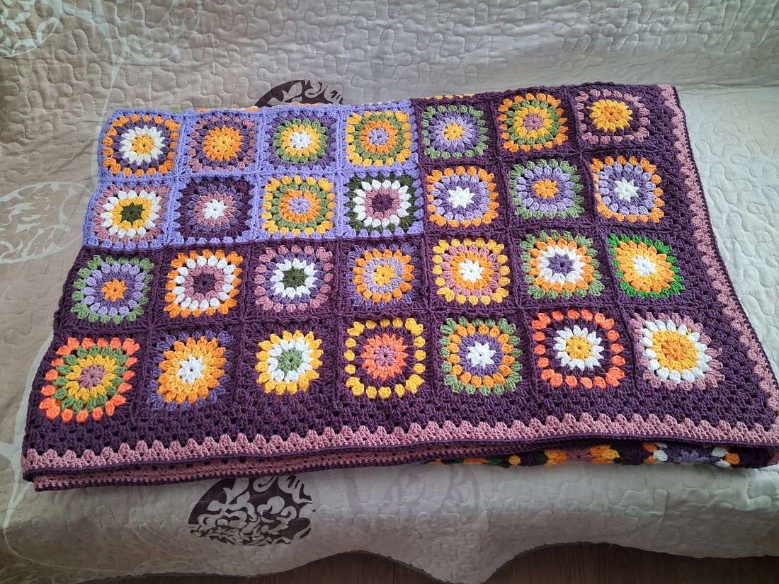 Pătură crosetata manual  - casă & stil de viață - textile de casă - pături - Artynos.ro