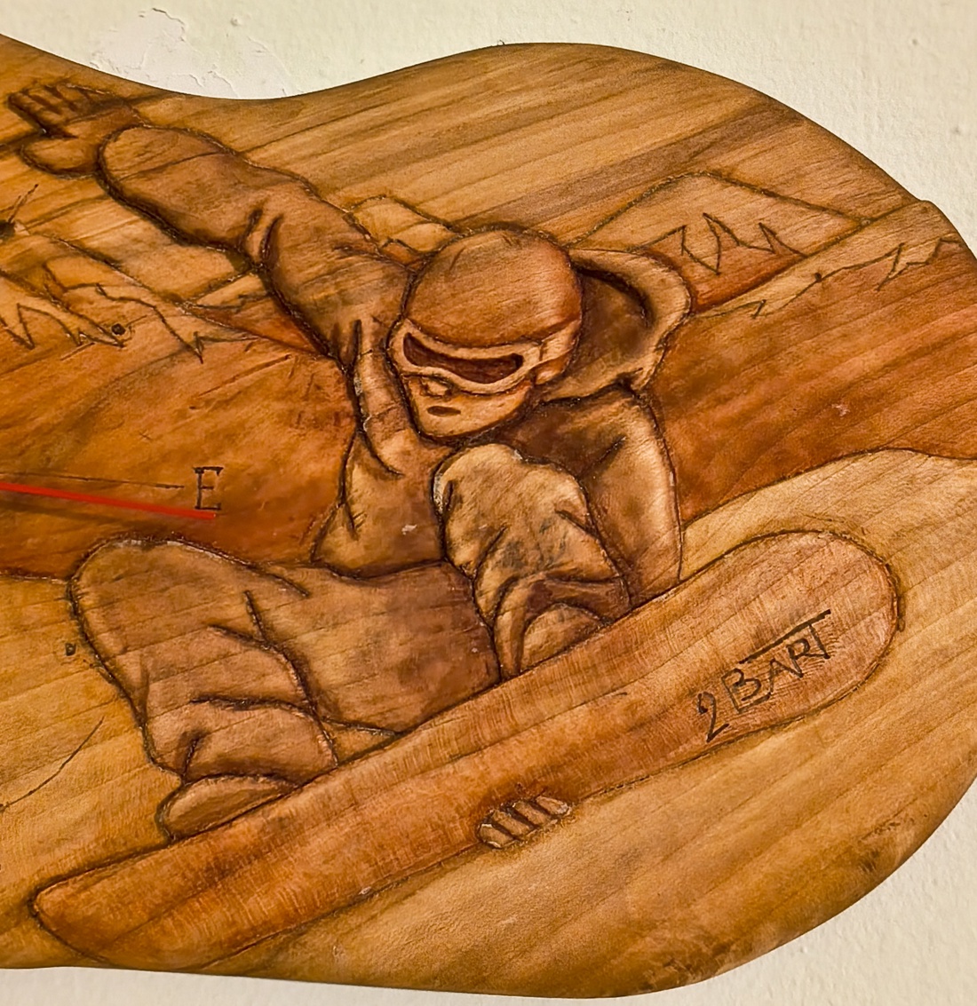 ceas de perete snowboard - casă & stil de viață - decorațiuni de casă - decorațiuni de pereți - ceasuri de perete - Artynos.ro