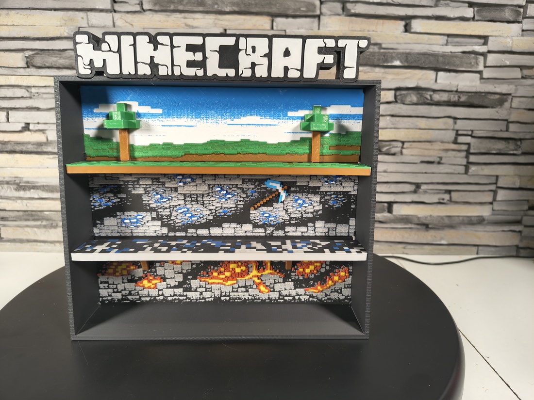 �� Display pentru figurine Minecraft Kinder Joy � suport colecție �� - casă & stil de viață - organizare & depozitare - organizator birou - Artynos.ro