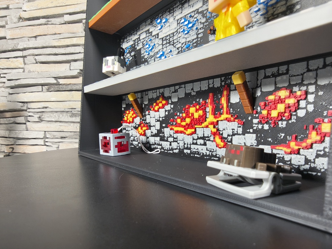 �� Display pentru figurine Minecraft Kinder Joy � suport colecție �� - casă & stil de viață - organizare & depozitare - organizator birou - Artynos.ro