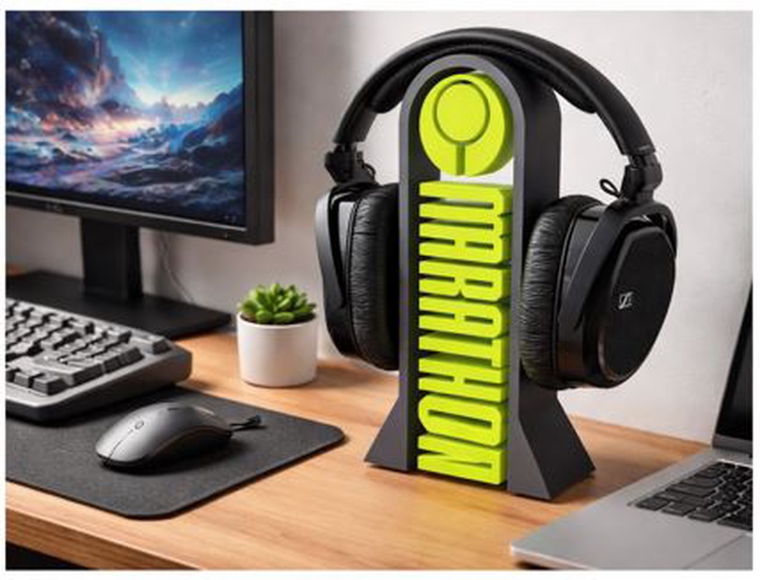 � Suport pentru căști � MARATHON (inspirat din jocul video) �� - genți și portofele - portofele, huse, suporturi - husă pentru căști - Artynos.ro