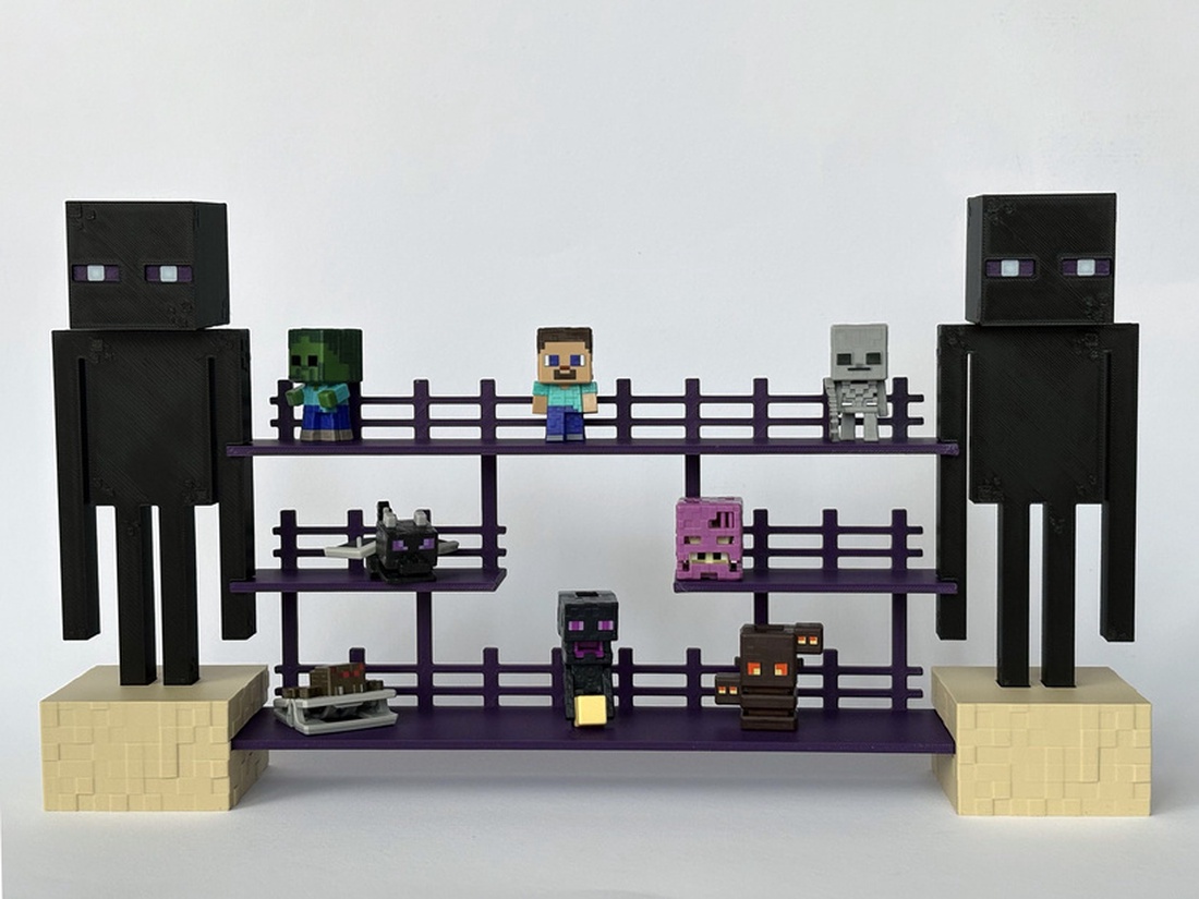 �� Display pentru figurine Minecraft Kinder Joy � suport colecție - casă & stil de viață - organizare & depozitare - organizator birou - Artynos.ro