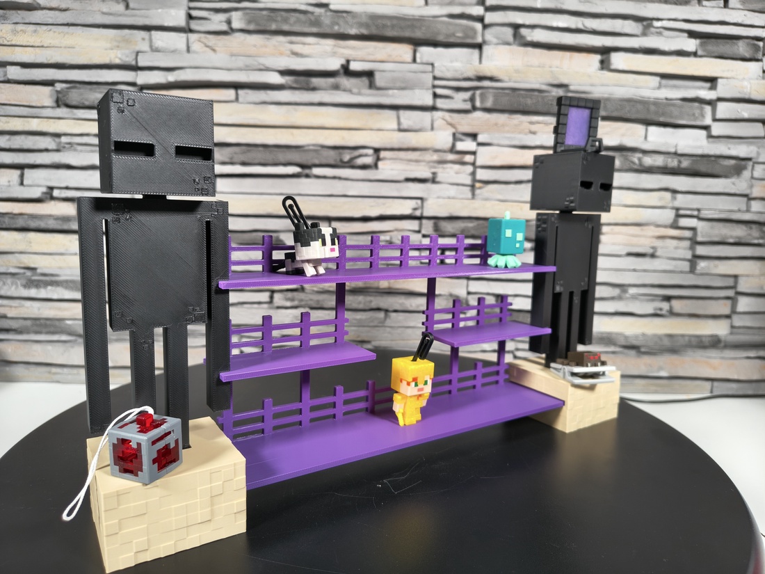 �� Display pentru figurine Minecraft Kinder Joy � suport colecție - casă & stil de viață - organizare & depozitare - organizator birou - Artynos.ro