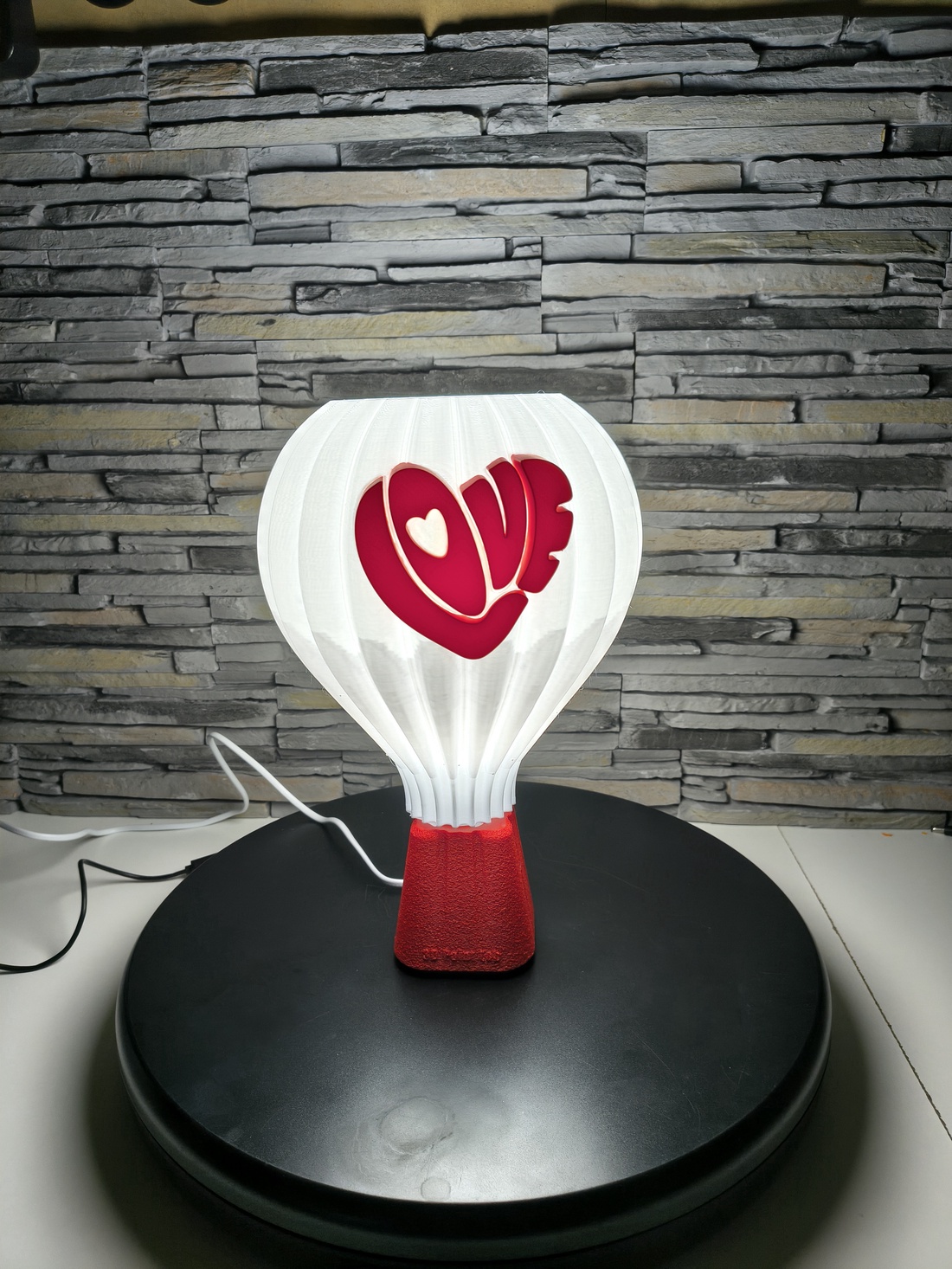 Veioză decorativă LOVE � lampă ambient, print 3D � - casă & stil de viață - lămpi și corpuri de iluminat - lampă de ambianță - Artynos.ro