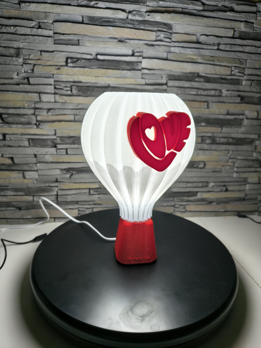 Veioză decorativă LOVE � lampă ambient, print 3D � - casă & stil de viață - lămpi și corpuri de iluminat - lampă de ambianță - Artynos.ro