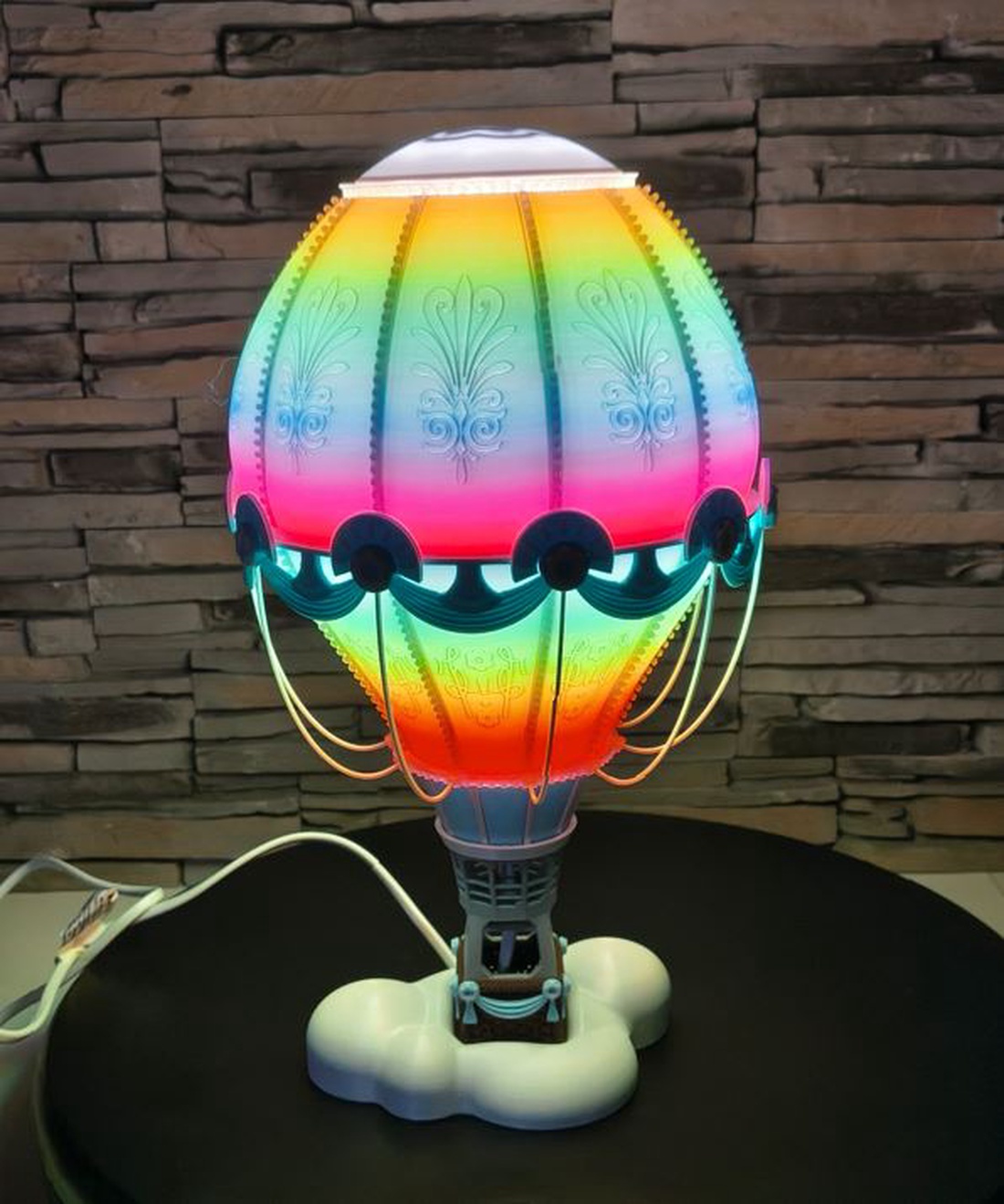 �� Lampă decorativă balon aer cald � lumină ambient multicoloră � cadou special �� - casă & stil de viață - lămpi și corpuri de iluminat - lampă de ambianță - Artynos.ro