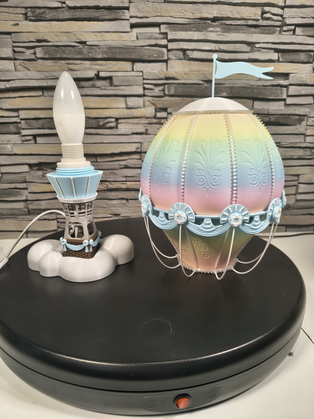 �� Lampă decorativă balon aer cald � lumină ambient multicoloră � cadou special �� - casă & stil de viață - lămpi și corpuri de iluminat - lampă de ambianță - Artynos.ro