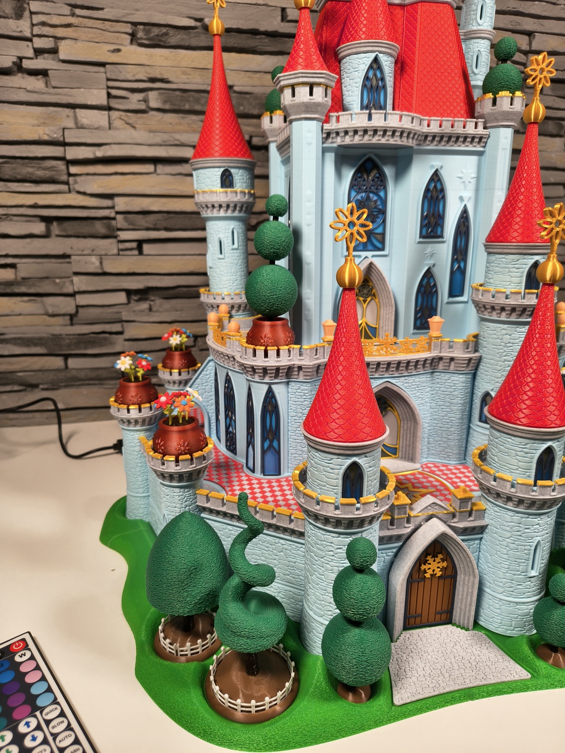 �� Castel decorativ de poveste � decor fantasy handmade � cadou special copii / colecționari (print 3D) �� - casă & stil de viață - echipament pentru camera copiilor - decorațiuni de cameră - Artynos.ro