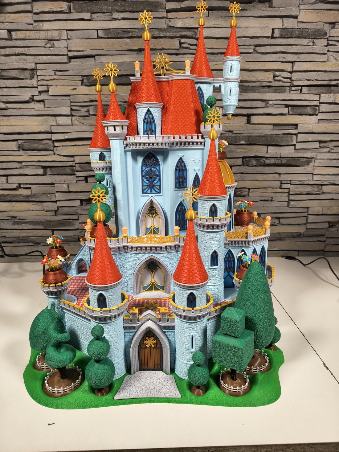 �� Castel decorativ de poveste � decor fantasy handmade � cadou special copii / colecționari (print 3D) �� - casă & stil de viață - echipament pentru camera copiilor - decorațiuni de cameră - Artynos.ro