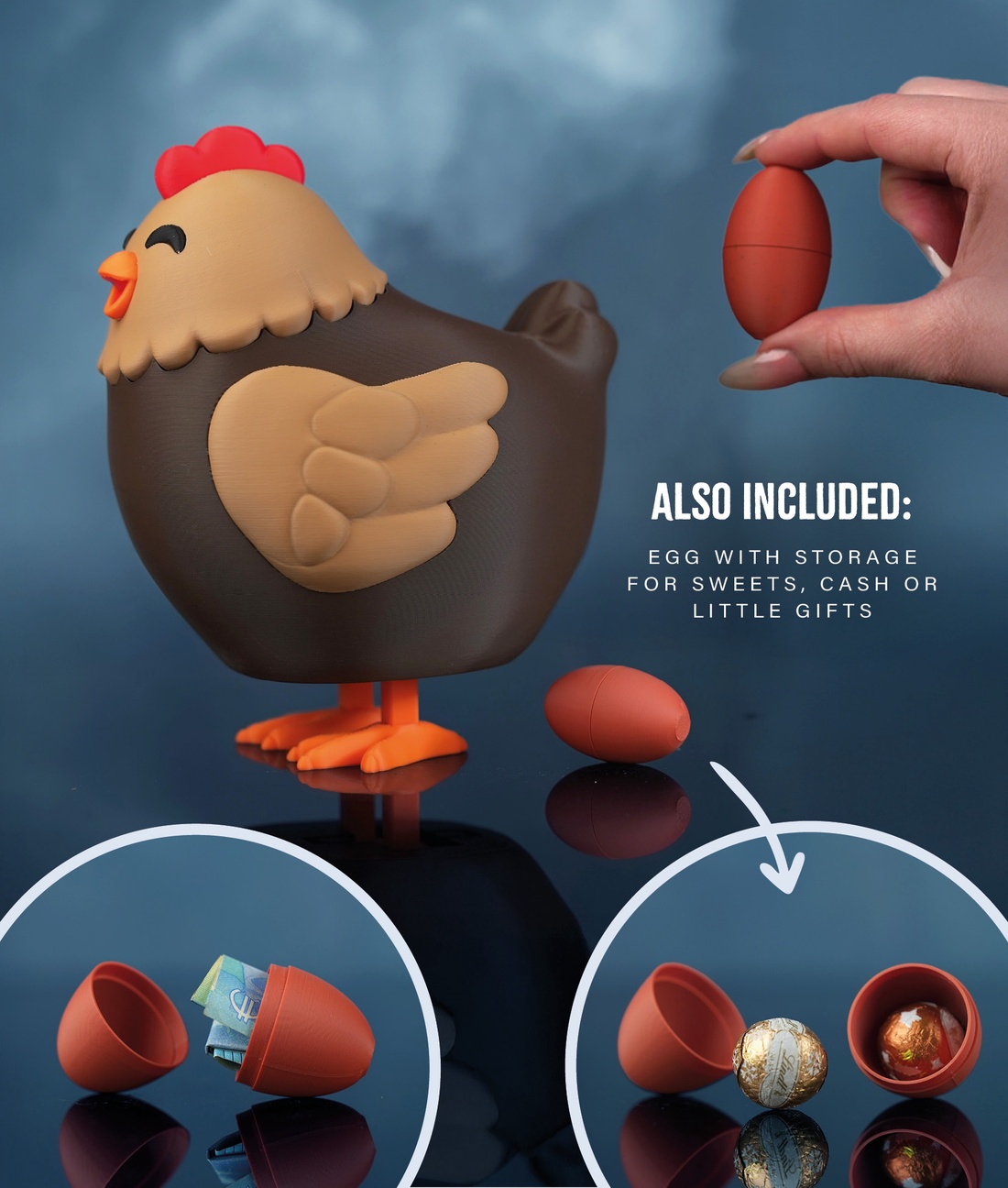 �� Henriegga � găina care face ouă � � decor amuzant de Paste si nu numai �� - decor de sărbători - decorațiuni de paște - decor masă de paște - Artynos.ro