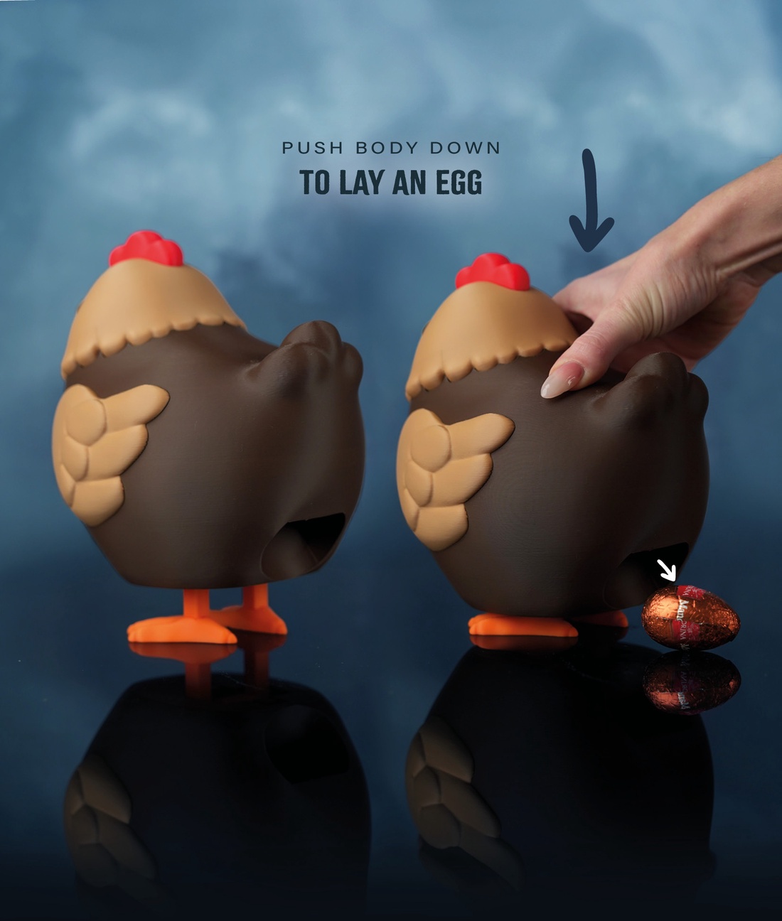 �� Henriegga � găina care face ouă � � decor amuzant de Paste si nu numai �� - decor de sărbători - decorațiuni de paște - decor masă de paște - Artynos.ro