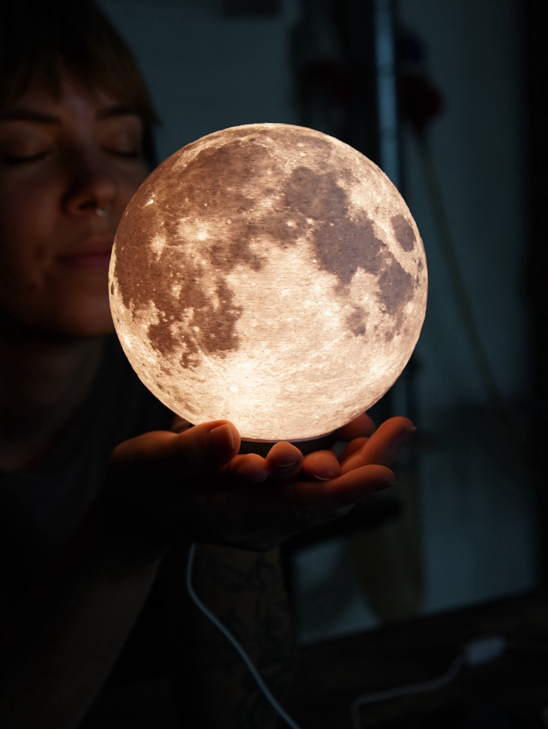 �� Lampă decorativă Luna� lumină ambientală � decor cosmic �� - casă & stil de viață - lămpi și corpuri de iluminat - lampă de ambianță - Artynos.ro