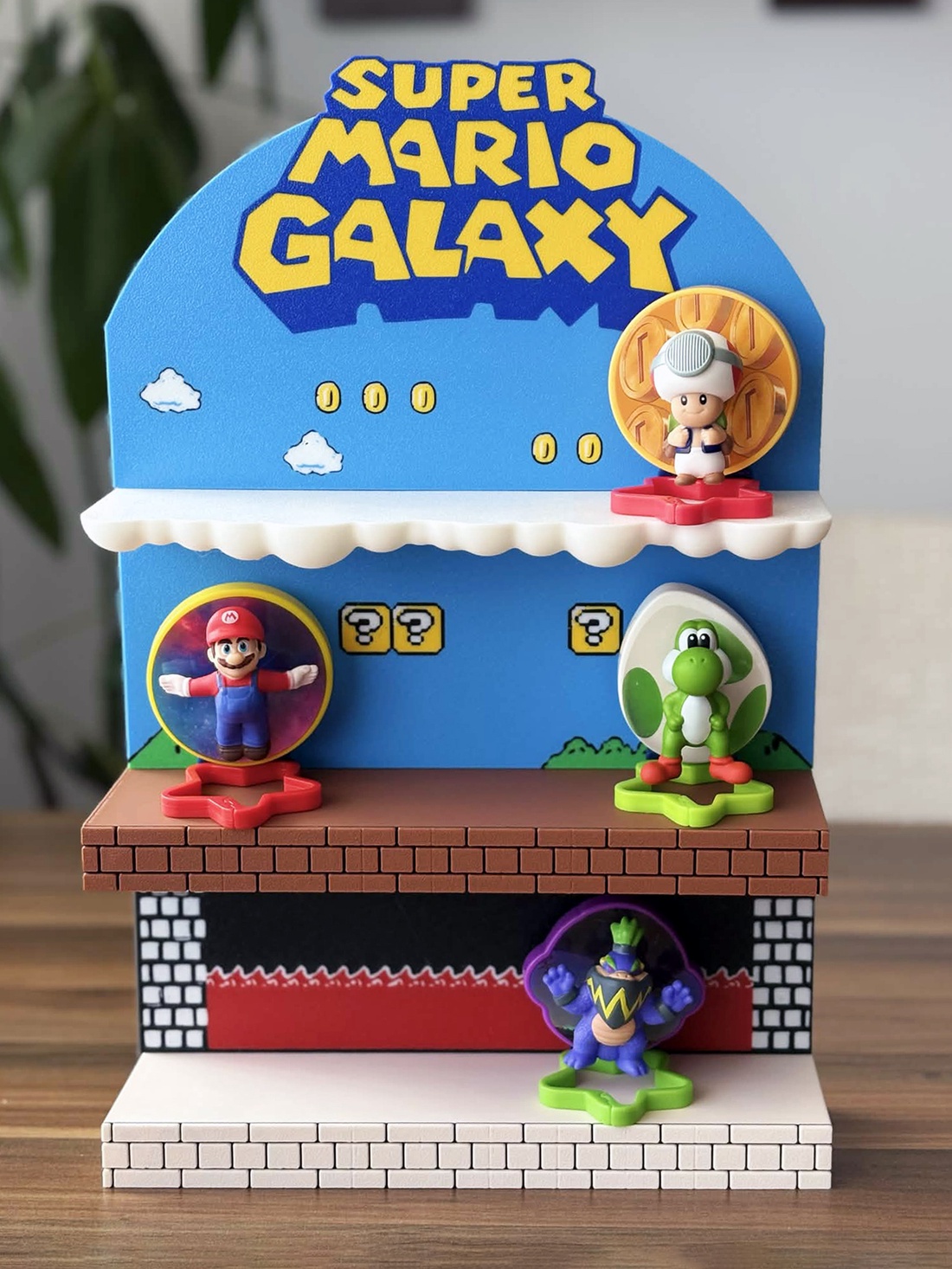 ��� Display Super Mario Galaxy pentru figurine Mc Donalds � decor gaming (print 3D) ��� - casă & stil de viață - organizare & depozitare - organizator birou - Artynos.ro