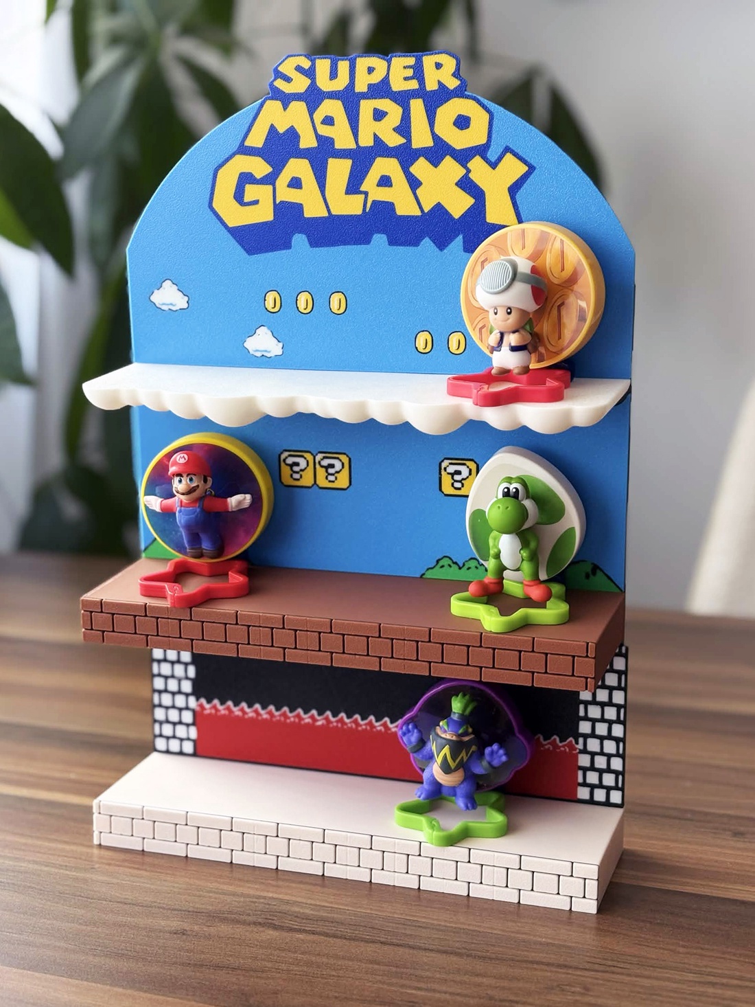 ��� Display Super Mario Galaxy pentru figurine Mc Donalds � decor gaming (print 3D) ��� - casă & stil de viață - organizare & depozitare - organizator birou - Artynos.ro
