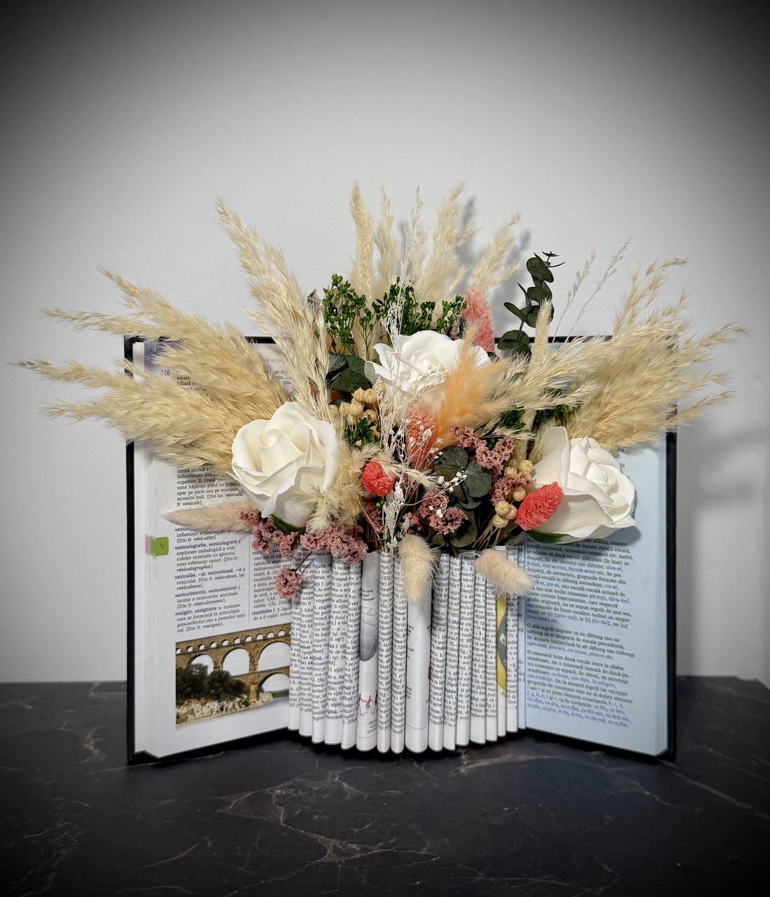 Aranjament floral carte  - casă & stil de viață - accesorii pentru decorat casa - suport de flori - buchete de flori - Artynos.ro