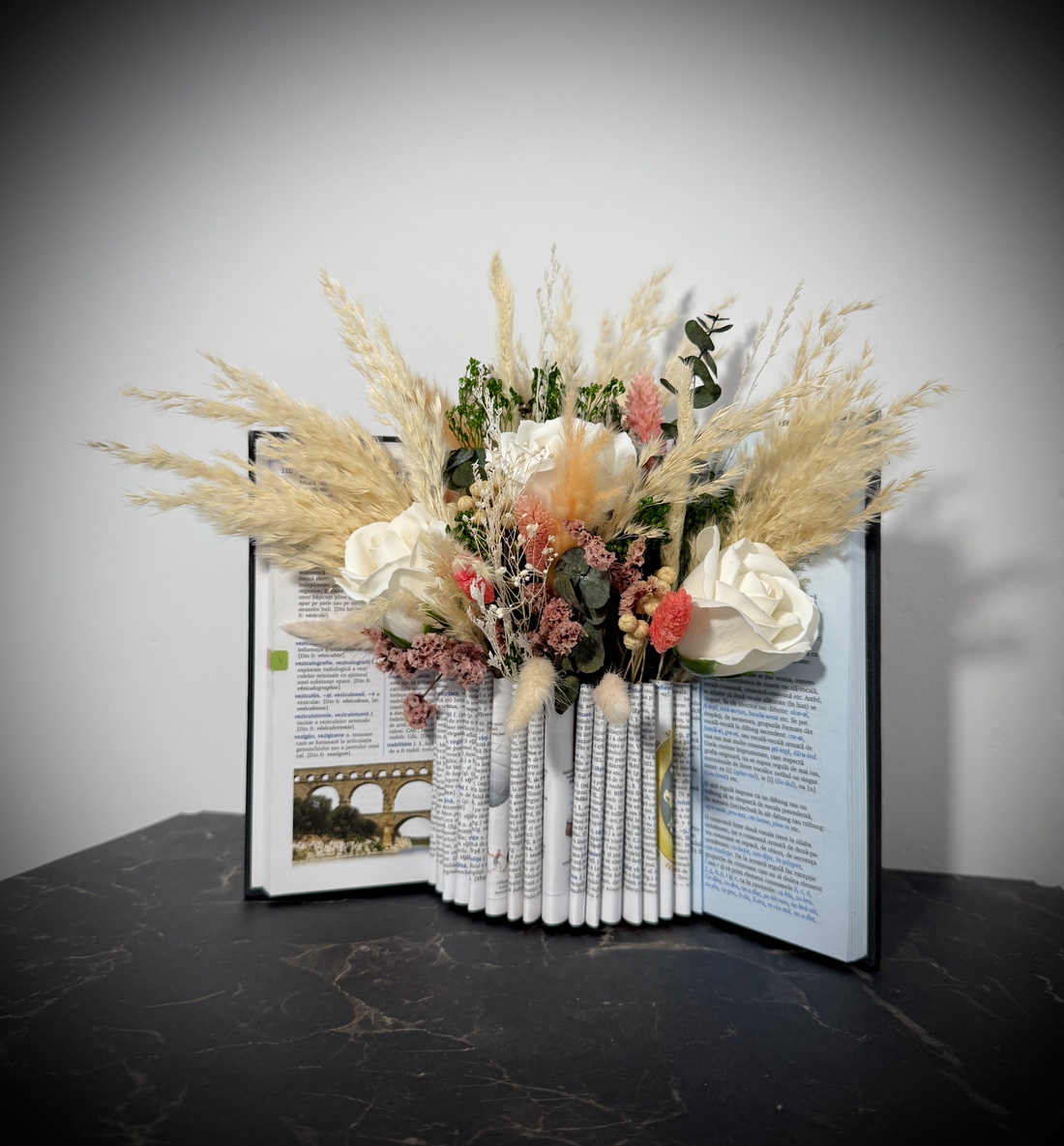 Aranjament floral carte  - casă & stil de viață - accesorii pentru decorat casa - suport de flori - buchete de flori - Artynos.ro