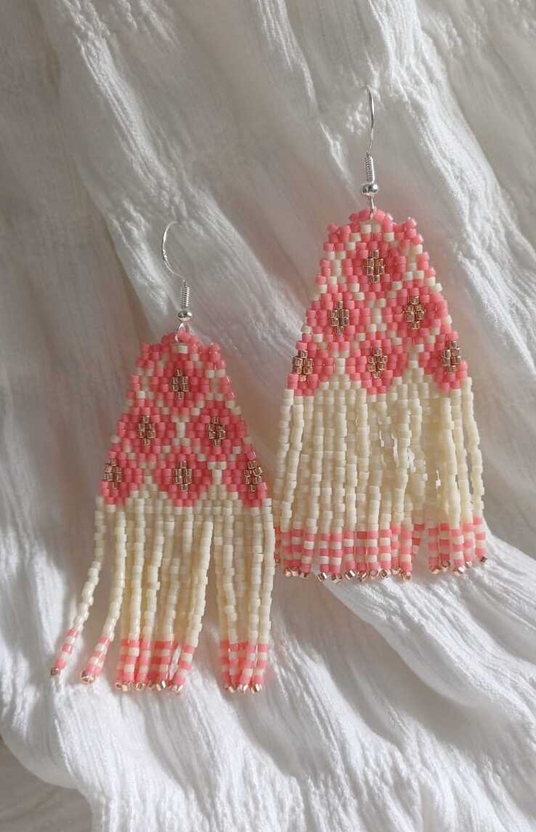 Cercei Ethereal Bloom - bijuterii - cercei - cercei din mărgele - Artynos.ro