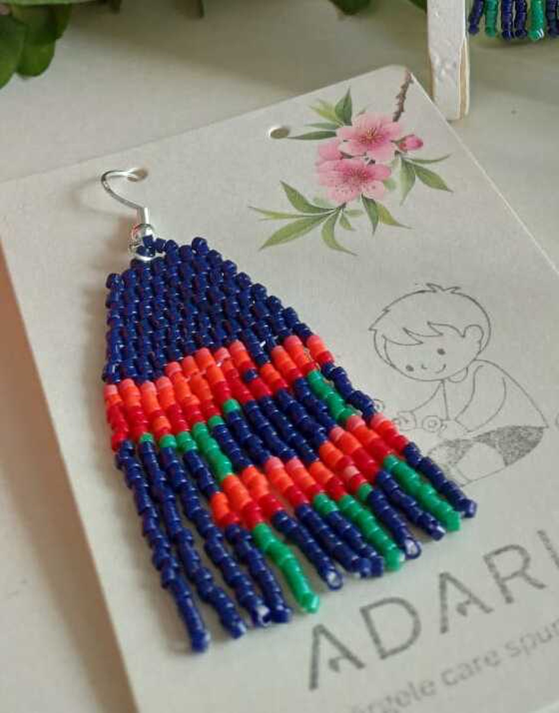 Cercei Grădina de la Miezul Nopții - bijuterii - cercei - cercei din mărgele - Artynos.ro