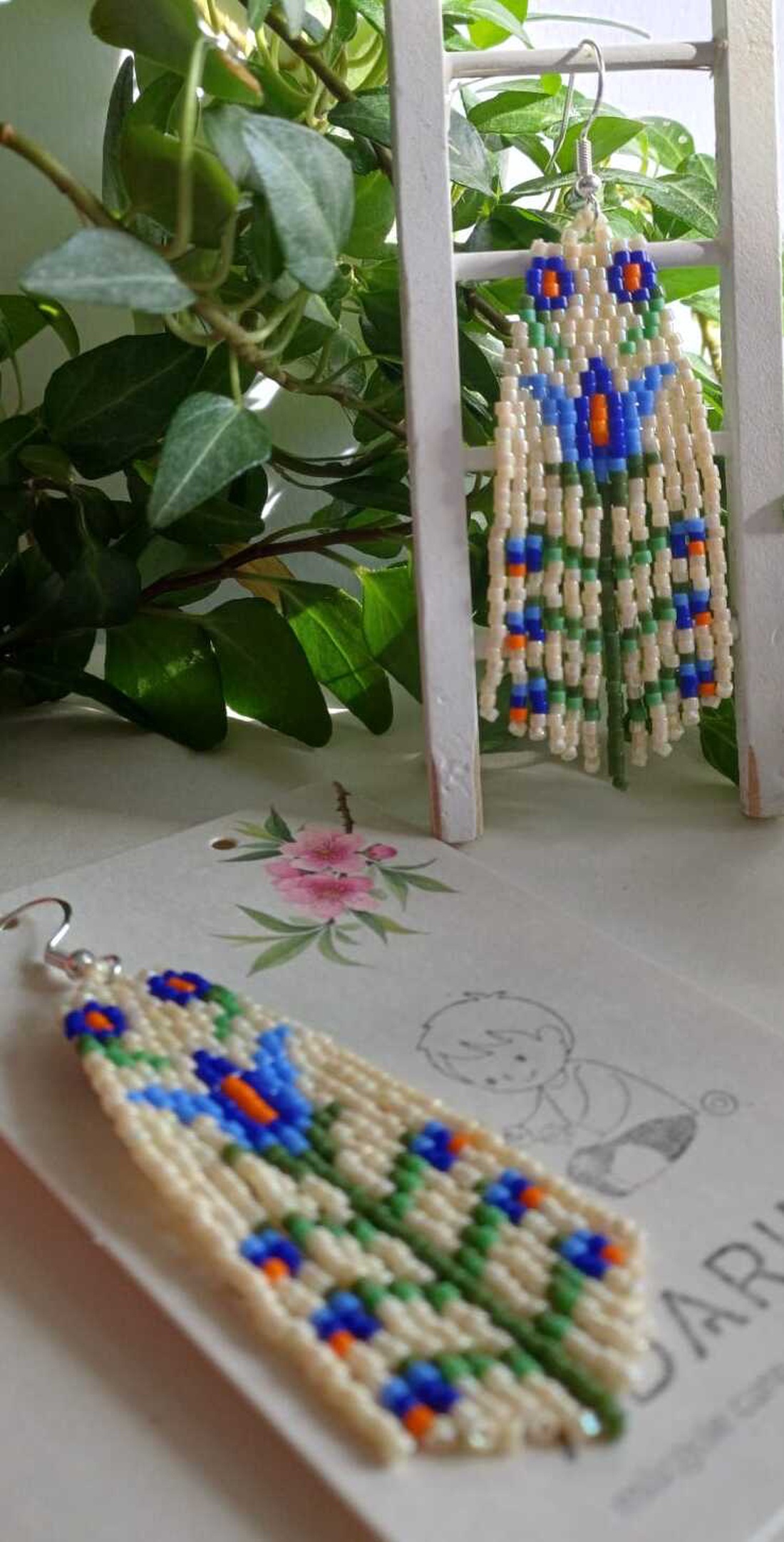 Cercei Iris de Poveste - bijuterii - cercei - cercei din mărgele - Artynos.ro