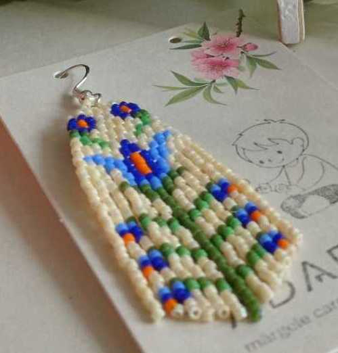 Cercei Iris de Poveste - bijuterii - cercei - cercei din mărgele - Artynos.ro