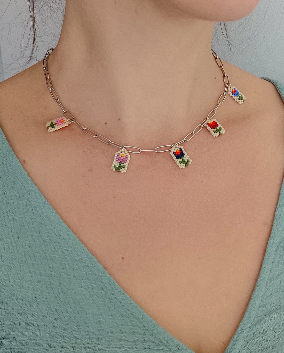 Colier Atingere delicata - bijuterii - coliere - coliere cu pandative - Artynos.ro