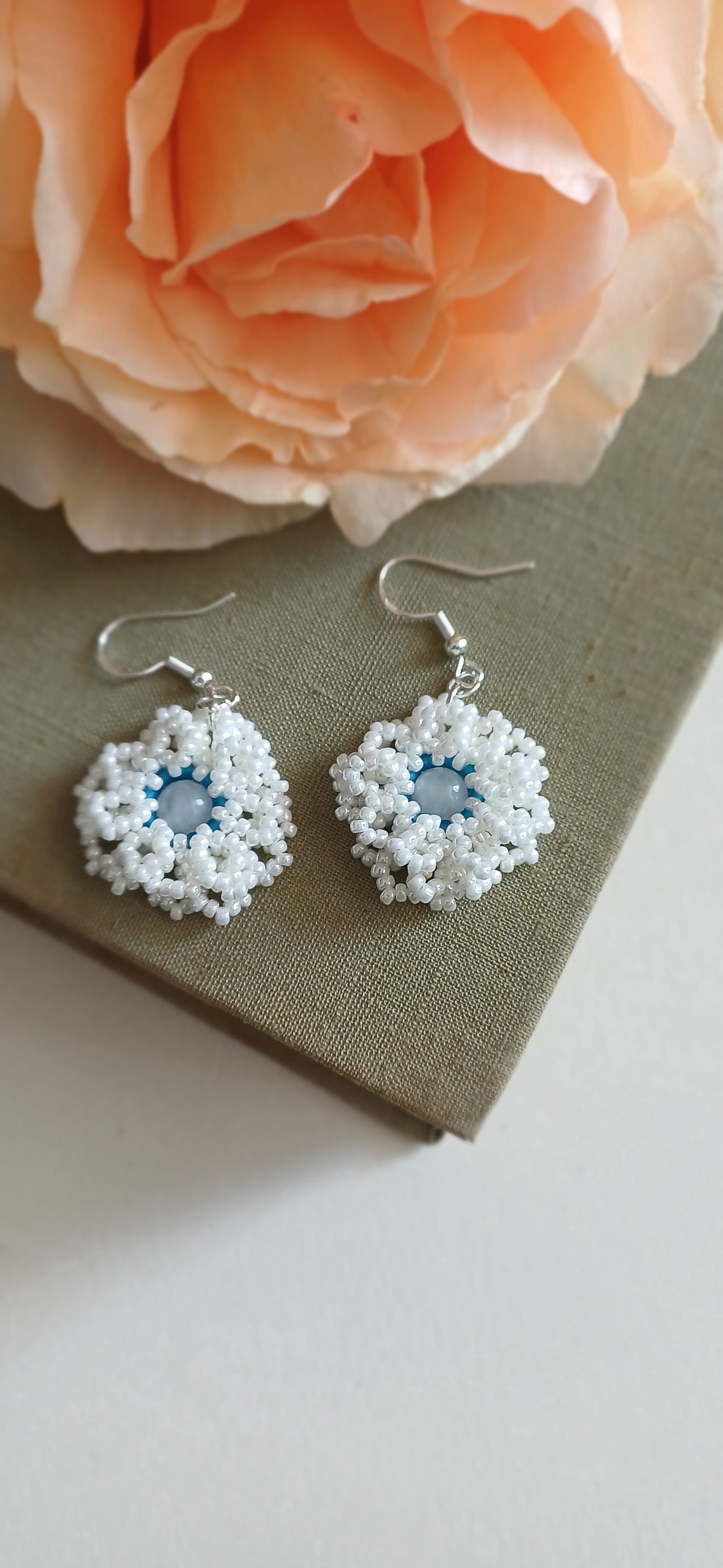 Cercei Luna Plina cu Cristal - accesorii nuntă - bijuterii mireasă - cercei mireasă - Artynos.ro
