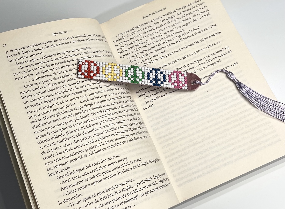 Semn de carte Peace and Colors - cărți și creații cu tematică muzicală, cadouri - semn de carte - Artynos.ro