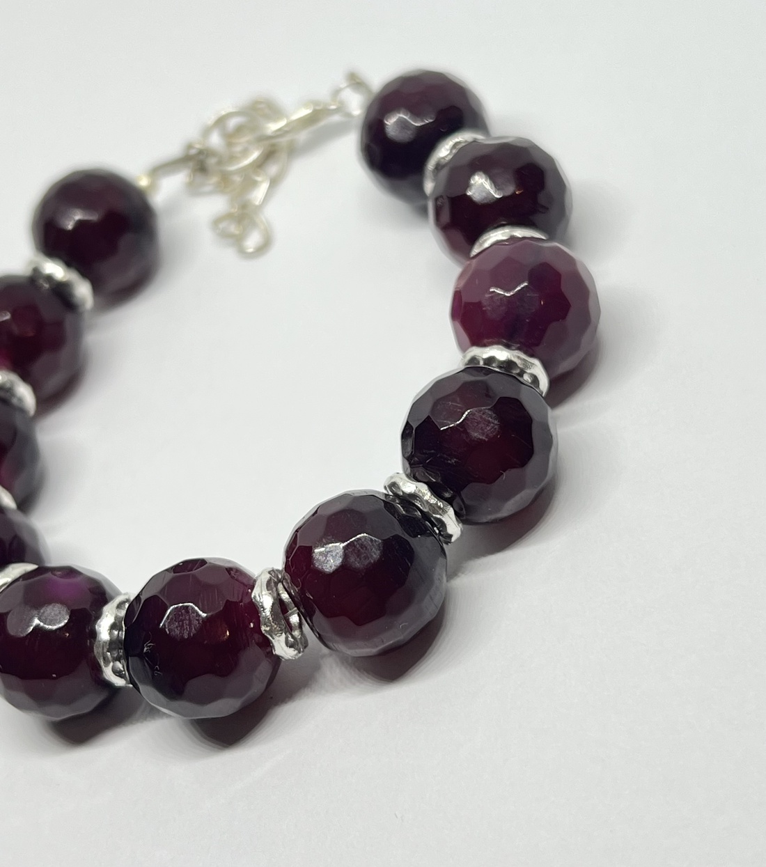 Burgundy Glow - bijuterii - brățări - brățări din pietre semiprețioase - Artynos.ro