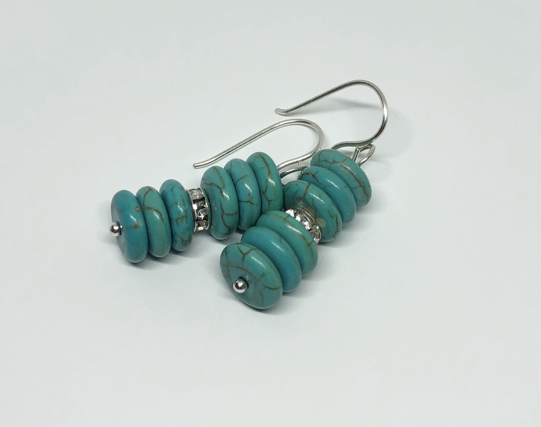 Spirit Azuriu - bijuterii - cercei - cercei din pietre semiprețioase - Artynos.ro