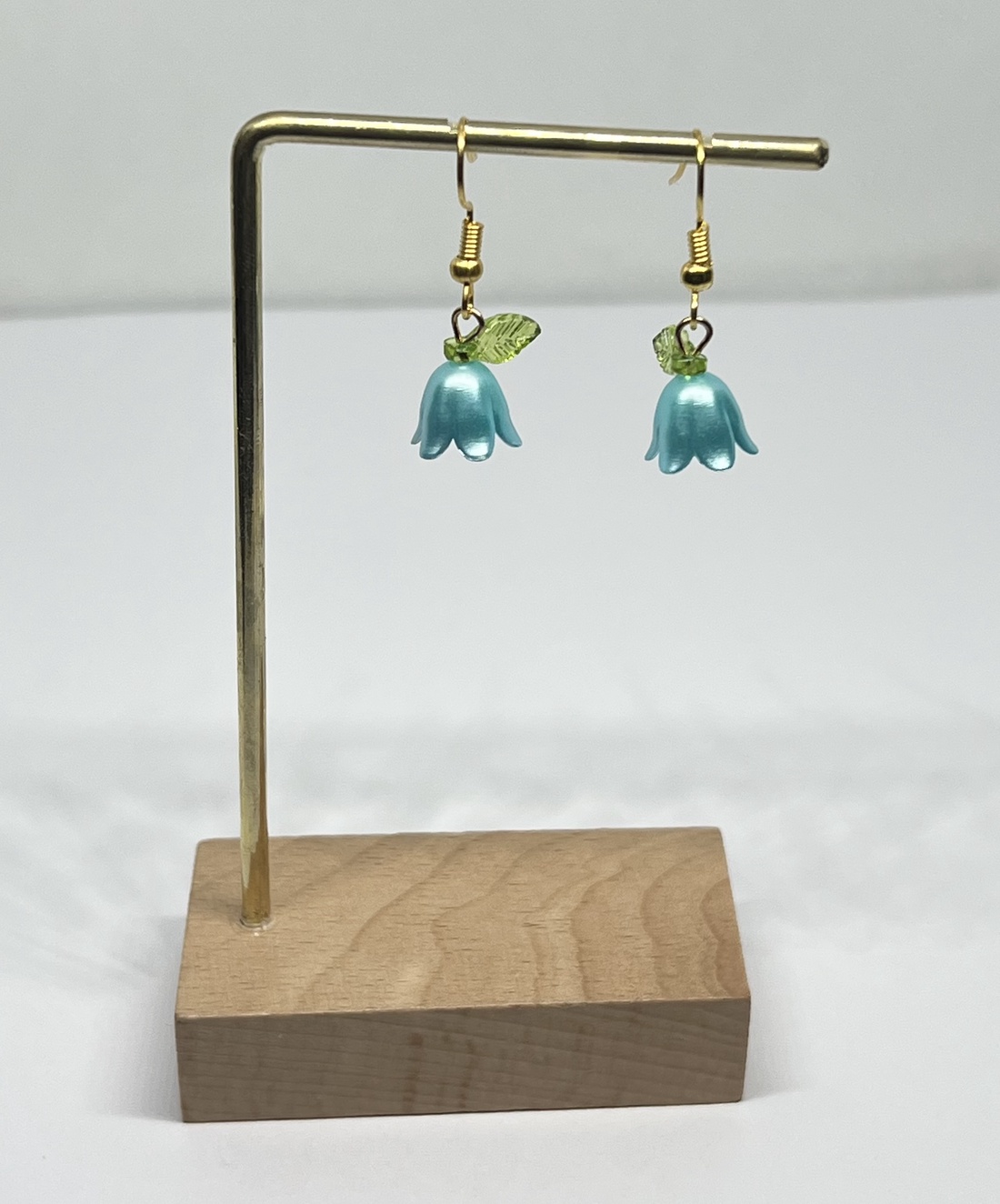 Cercei Aqua Bloom - bijuterii - cercei - cercei din mărgele - Artynos.ro