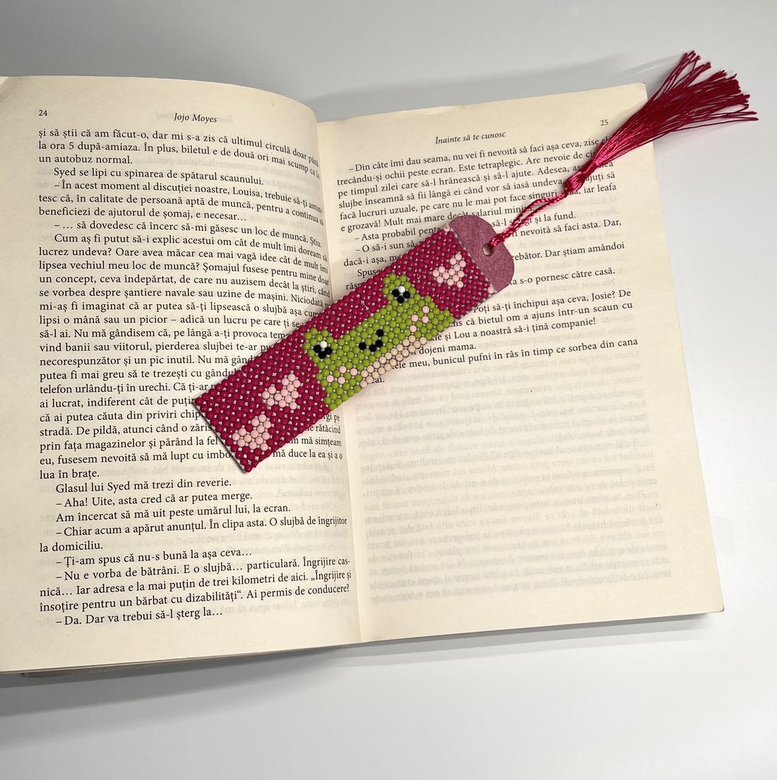 Semn de carte Froggie Love - cărți și creații cu tematică muzicală, cadouri - semn de carte - Artynos.ro