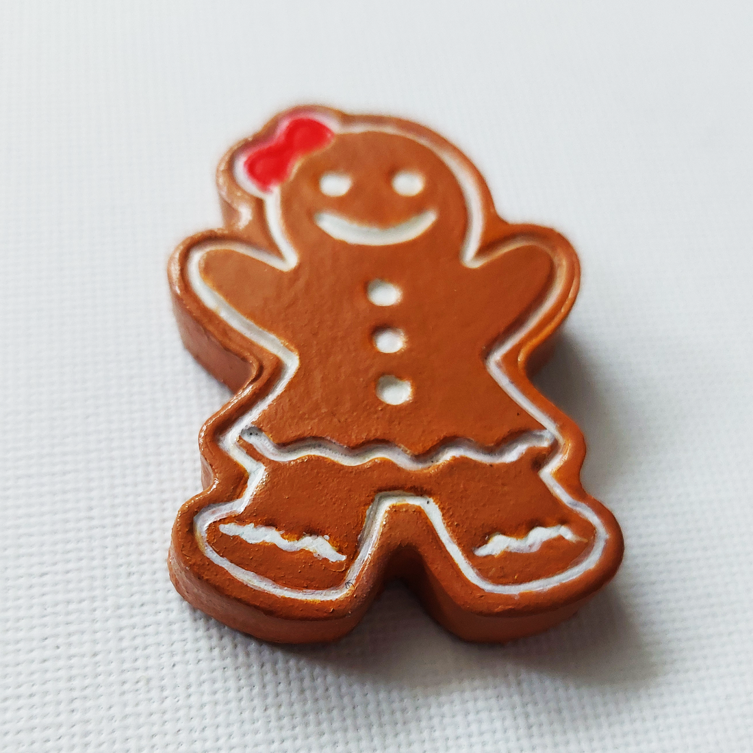 Brosa Craciun Om de Turta Dulce din lut polimeric - crăciun - cadouri de moș crăciun - cadouri de moș crăciun - Artynos.ro