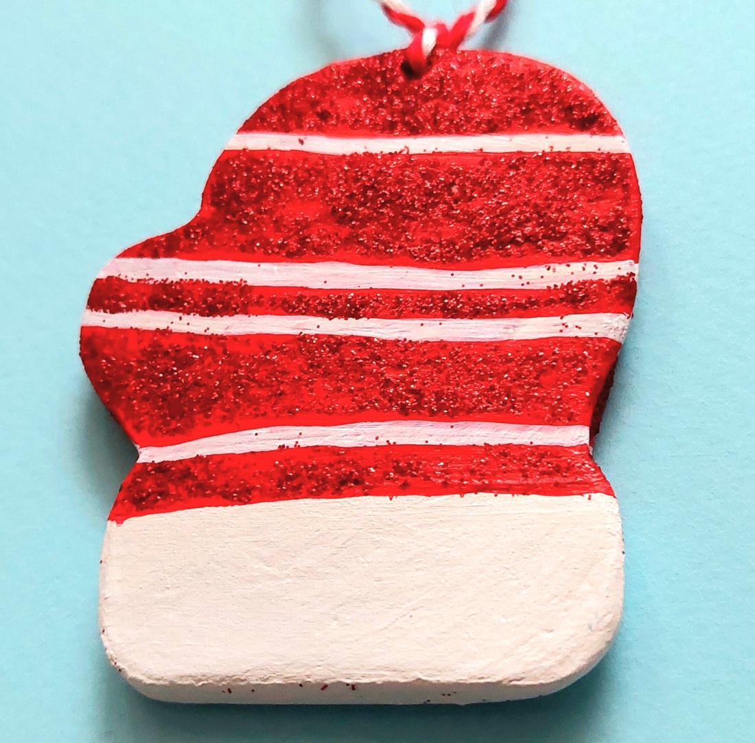 Decorațiune Handmade Brad Craciun Manusa din lut polimeric - crăciun - decorațiuni de crăciun de casă - figurine pentru pomul de crăciun - Artynos.ro