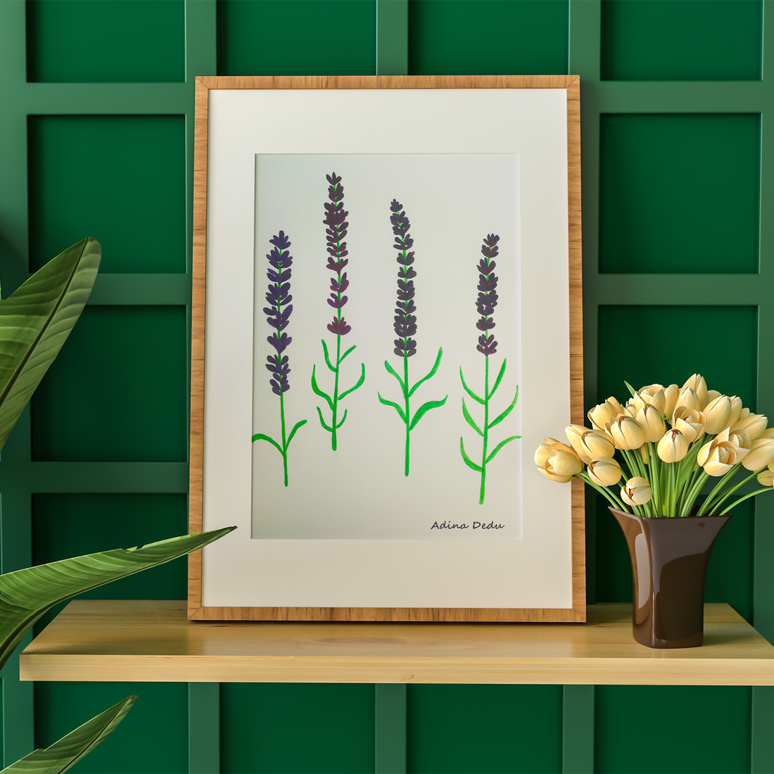 Ilustratie Pictura Tablou Acuarele Flori Lavandă - arte vizuale și accesorii  - picturi - acuarele picturi - Artynos.ro