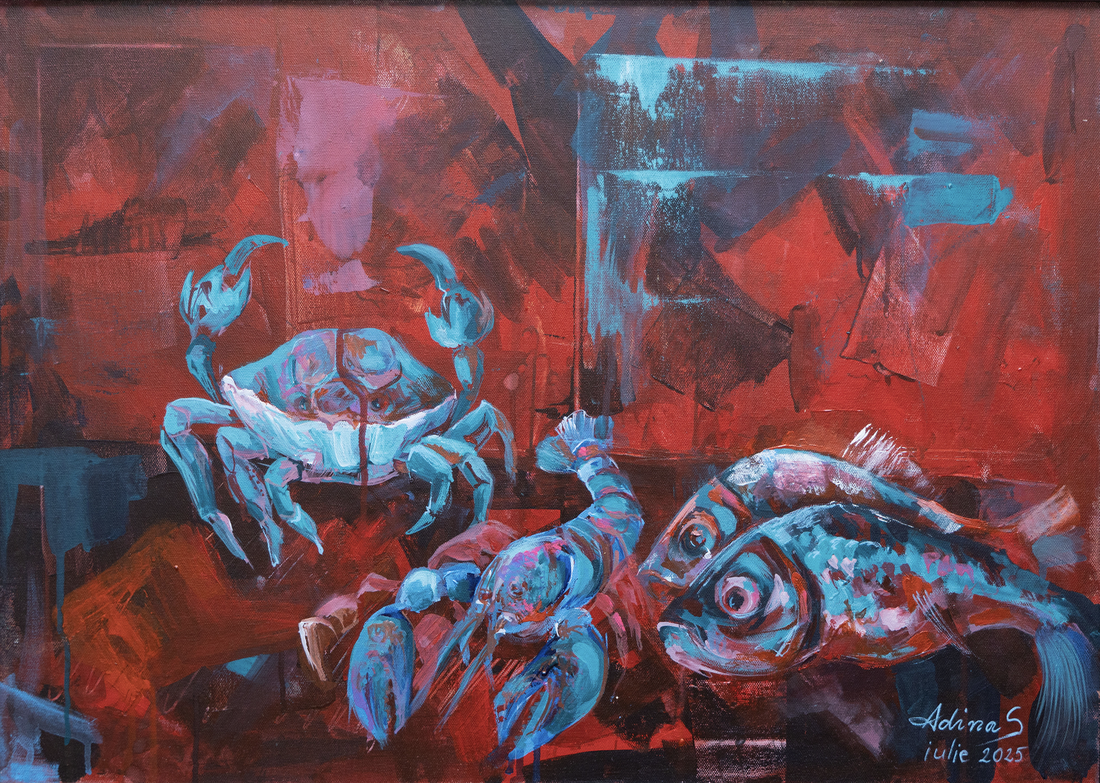 Pictură acrilică �Acvatic - arte vizuale și accesorii  - picturi - pictură acrilică - Artynos.ro