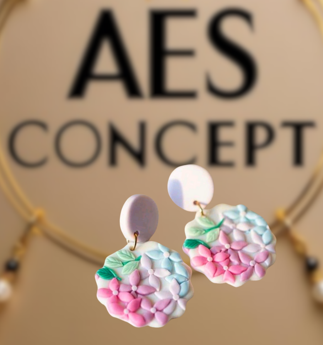 Cercei Hortensii dulci - - Artynos.ro Cercei Hortensii dulci - - Artynos.ro