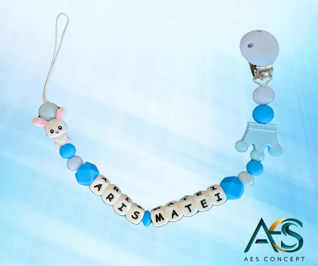 Lanț pentru suzetă personalizat - jucării și echipamente pentru copii - jucării bebeluși - lanț suzetă - Artynos.ro Lanț pentru suzetă personalizat - jucării și echipamente pentru copii - jucării bebeluși - lanț suzetă - Artynos.ro