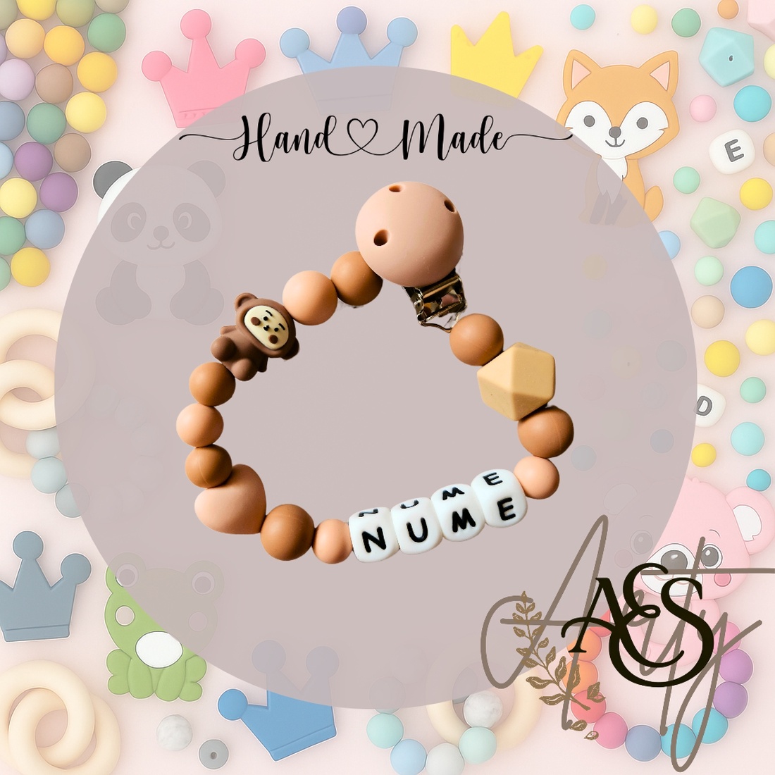 Lanț pentru suzetă personalizat - jucării și echipamente pentru copii - jucării bebeluși - lanț suzetă - Artynos.ro Lanț pentru suzetă personalizat - jucării și echipamente pentru copii - jucării bebeluși - lanț suzetă - Artynos.ro