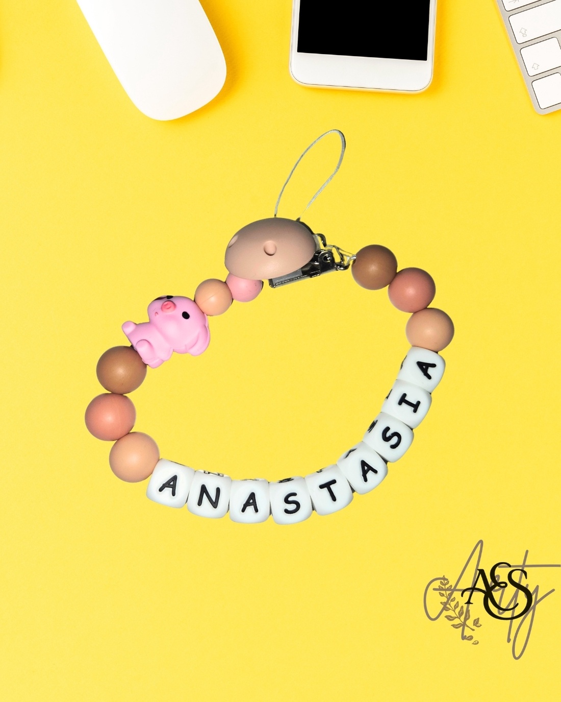 Lanț pentru suzetă personalizat - jucării și echipamente pentru copii - jucării bebeluși - lanț suzetă - Artynos.ro Lanț pentru suzetă personalizat - jucării și echipamente pentru copii - jucării bebeluși - lanț suzetă - Artynos.ro