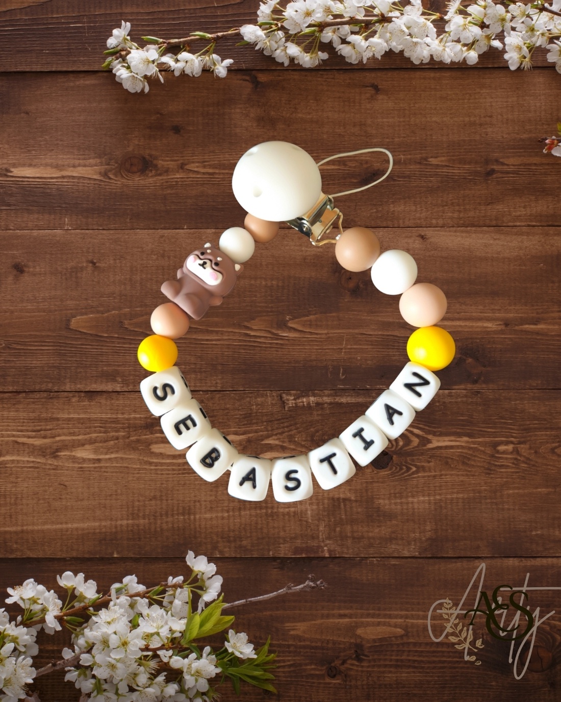 Lanț pentru suzetă personalizat - jucării și echipamente pentru copii - jucării bebeluși - lanț suzetă - Artynos.ro Lanț pentru suzetă personalizat - jucării și echipamente pentru copii - jucării bebeluși - lanț suzetă - Artynos.ro