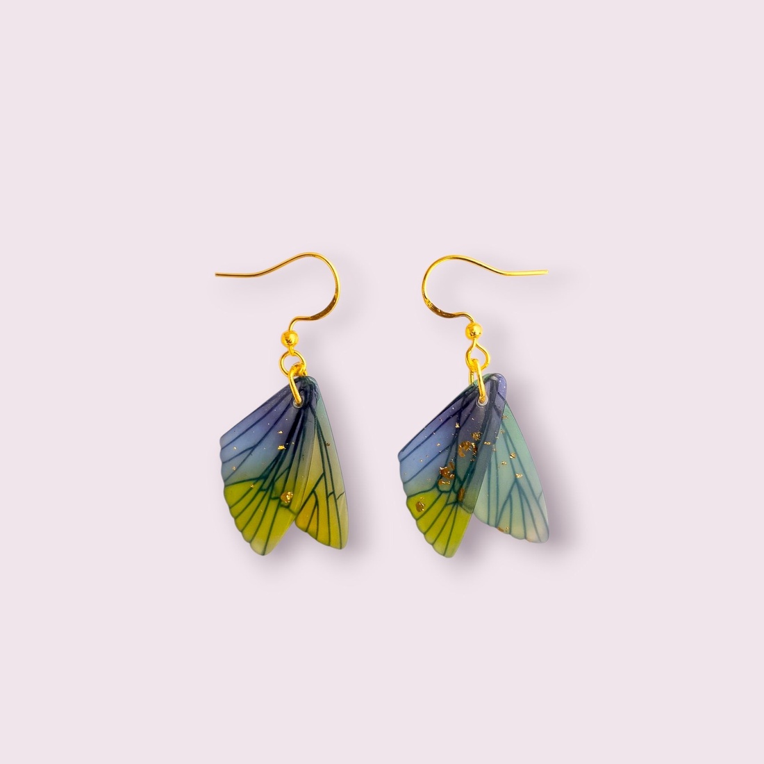 Cercei Aripi de vis I S925 - bijuterii - cercei - cercei din rășină - Artynos.ro