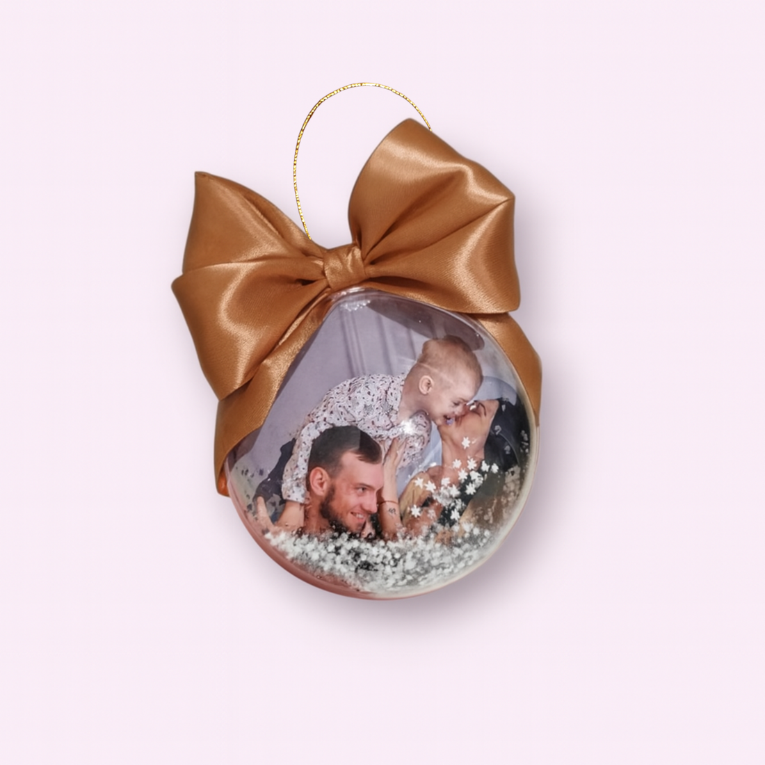 Glob cu fotografie personalizat - crăciun - decorațiuni de crăciun de casă - globuri de crăciun - Artynos.ro